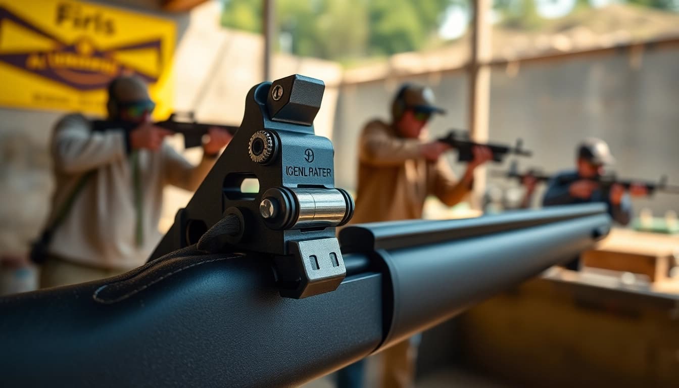 Showcase of a 3 position forced reset trigger, featuring its components and mechanics in an engaging shooting environment.