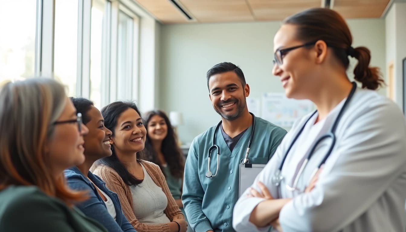 Enhance your Health with a healthcare worker offering support in a welcoming clinic.