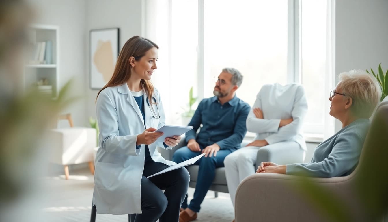 Consultation at German psychiatric clinic India showcasing a calm therapy session space.