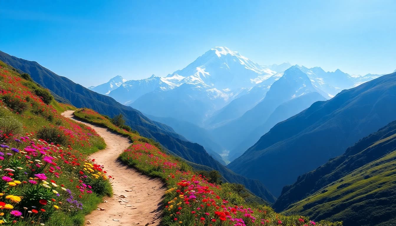 Experience the breathtaking Goechala trek with stunning views of Kanchenjunga in the background.