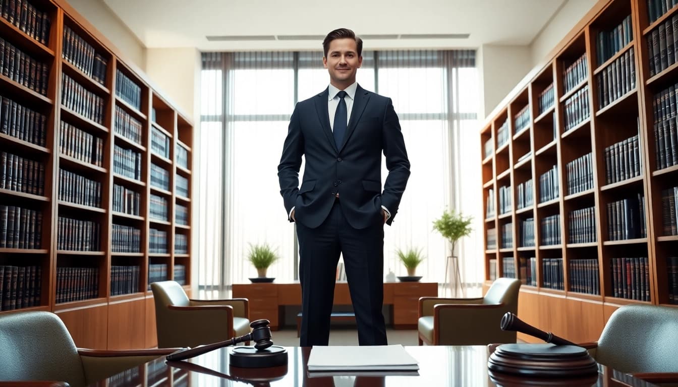 Attorney showcasing expertise at https://www.expertlawattorneys.com in a professional law office setting.