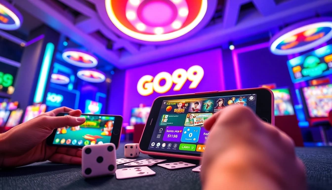 Engaging GO99 gaming experience showcased on modern devices in a vibrant digital atmosphere.