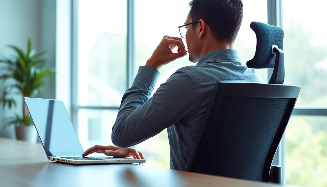 Enhance your wellness with effective posture support while working.