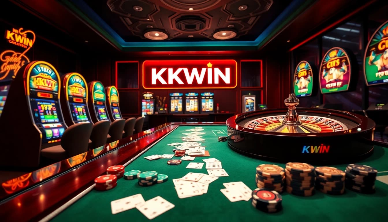 Experience online gambling excitement at https://kkwin.life/ with vibrant slot machines and poker tables.