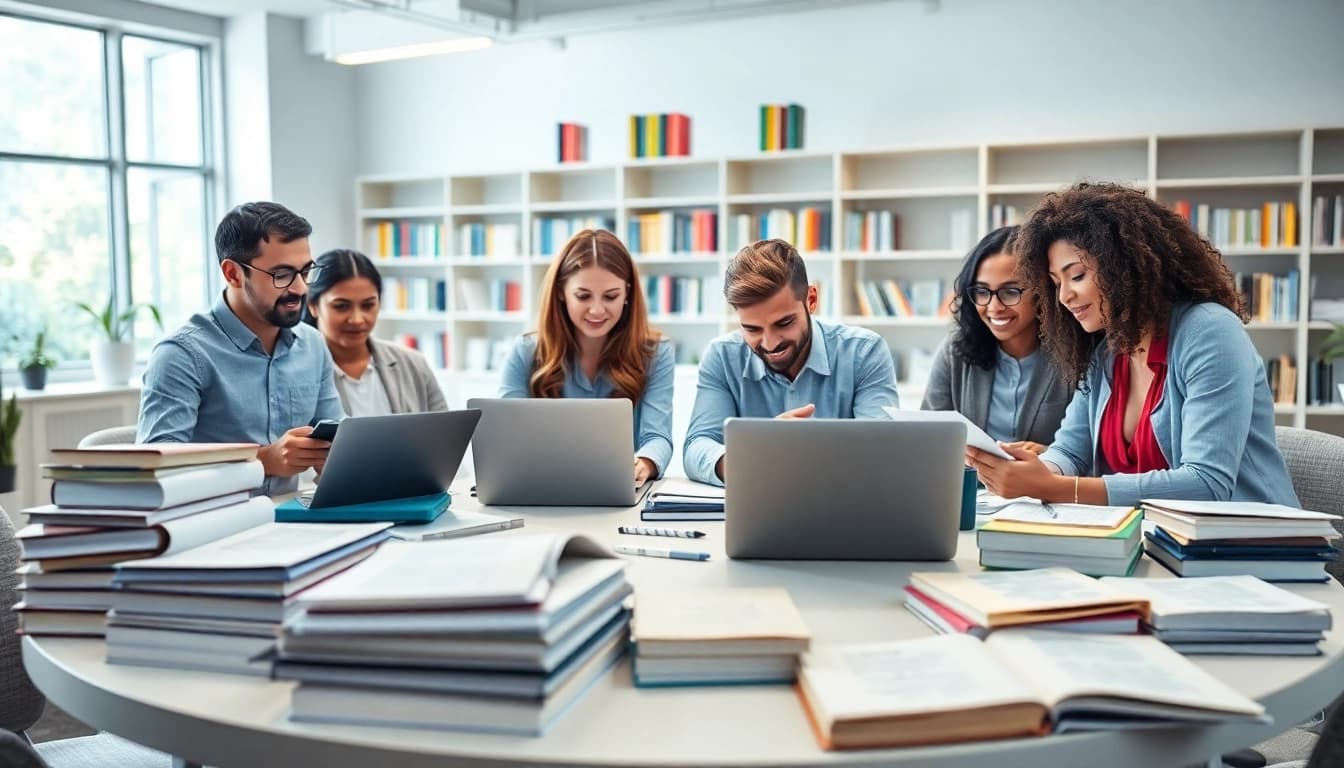 Collaborative editors working at an editorial space for https://editorial.com.ua creating content.