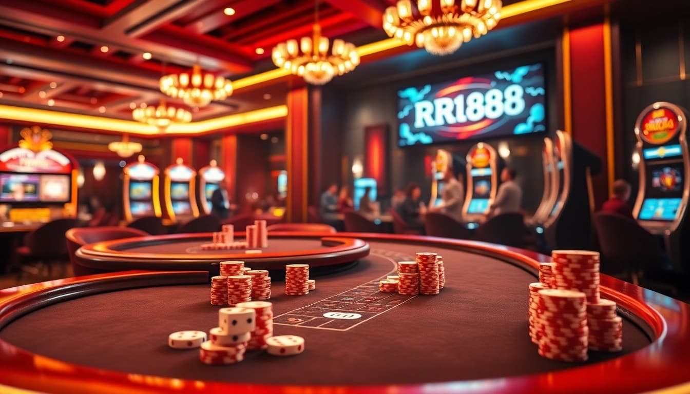 RR88 players enjoying the thrill of action-packed gambling at a premium casino environment.