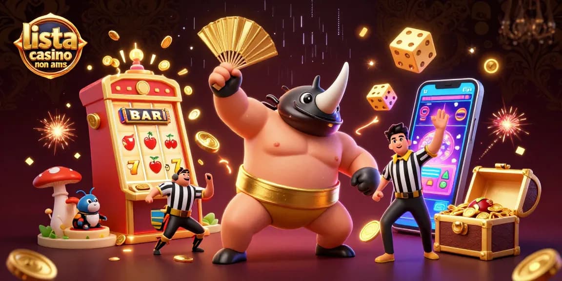 Scopri la vivace scena dei migliori casinò con la lista casino non AAMS, caratterizzata da un campione e simboli di gioco affascinanti.