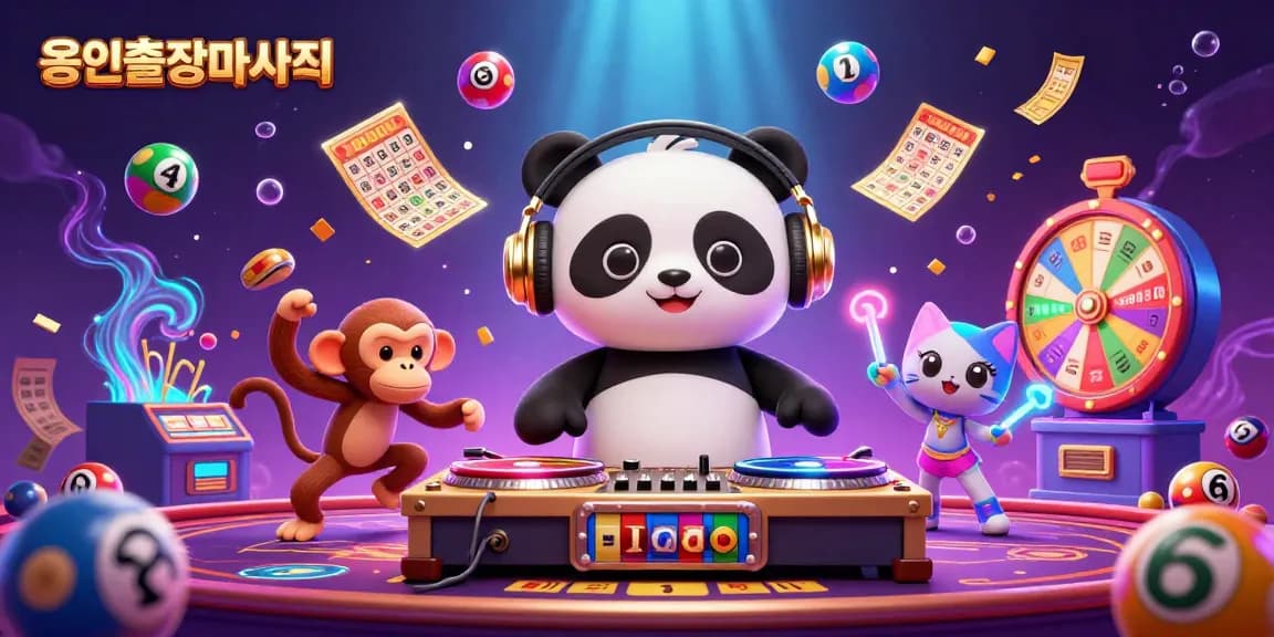 Experience 용인출장마사지 with 3D DJ panda, breakdancer, and glowing kitten at a lively casino.