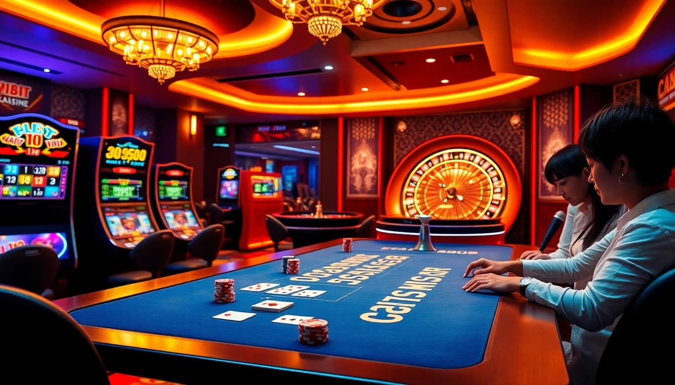 Découvrez l'excitation du casino en ligne avec des machines à sous vibrantes et des tables de cartes captivantes.