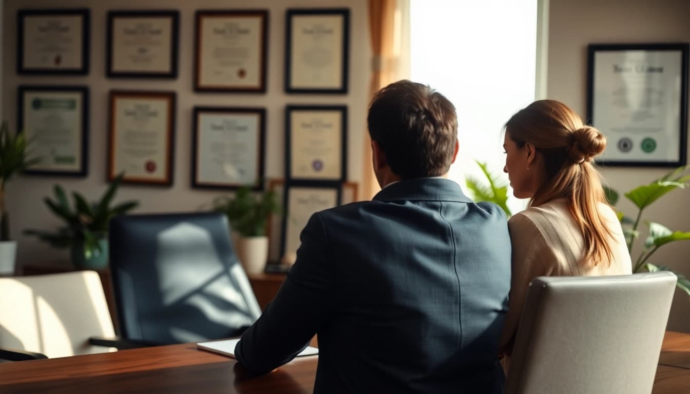 Consultation at https://www.pwdlawfirm.com showcasing a personal injury lawyer assisting a client.