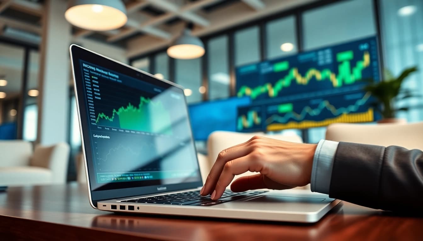 Acheter bitcoin en ligne avec un professionnel utilisant un ordinateur portable.