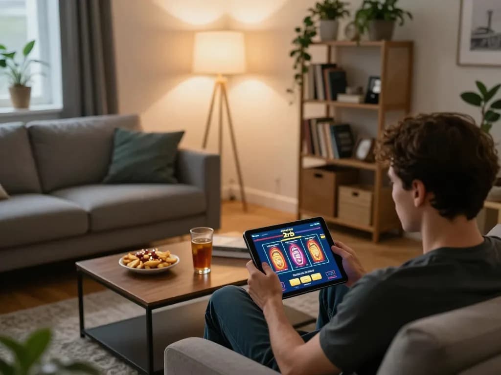 Engaging with slot deposit 2rb online gaming setup in cozy home environment