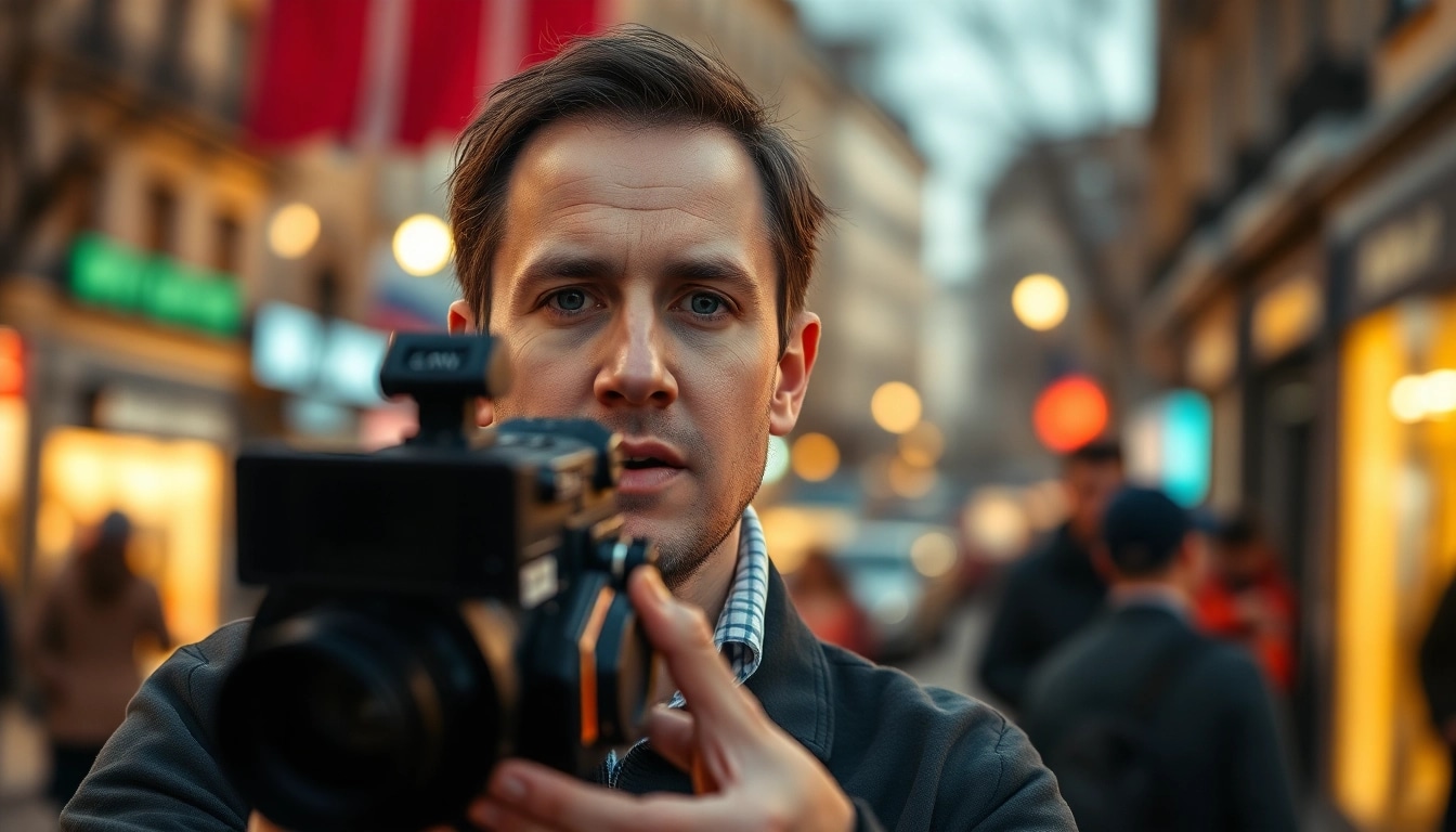 Engaging scene of a journalist capturing stories for https://sumytoday.in.ua, reflecting the pulse of Sumy.