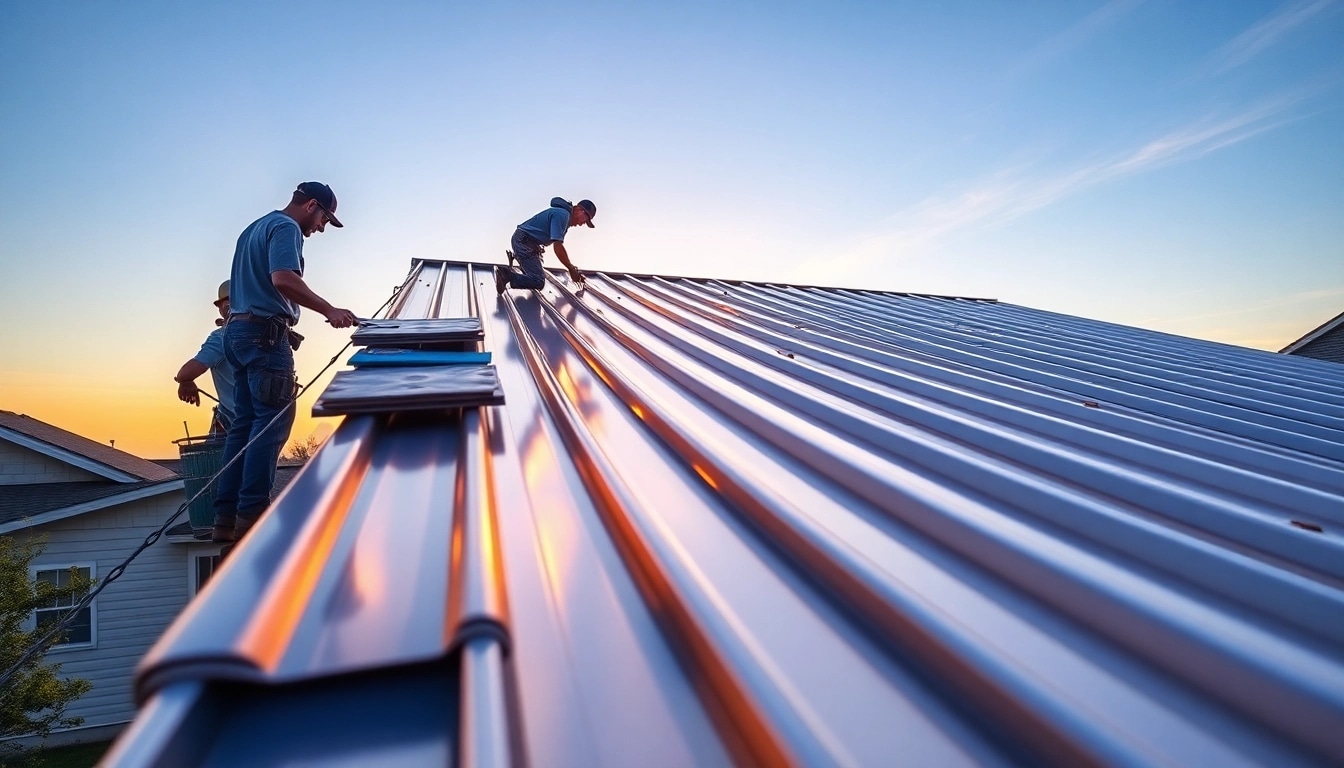 Install high-quality metal roofing on a home showcasing durable and stylish features.