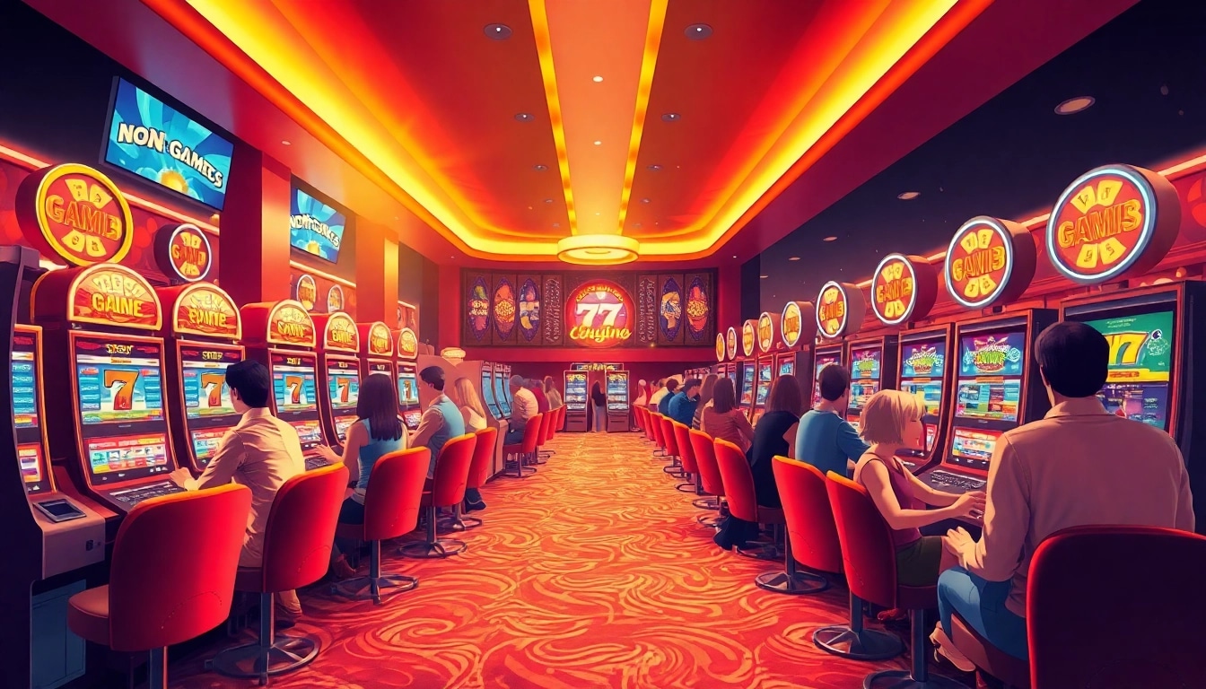Engaged players enjoying a non gamstop casino experience with dynamic gaming options