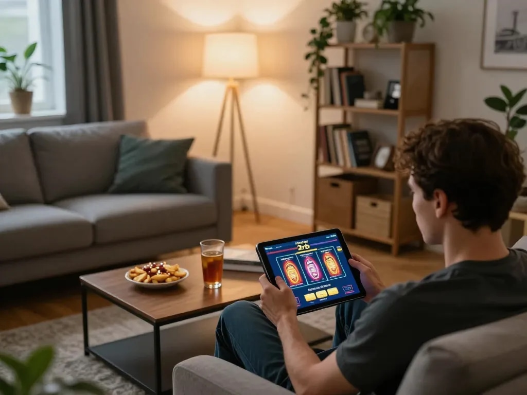 Engaging with slot deposit 2rb online gaming setup in cozy home environment