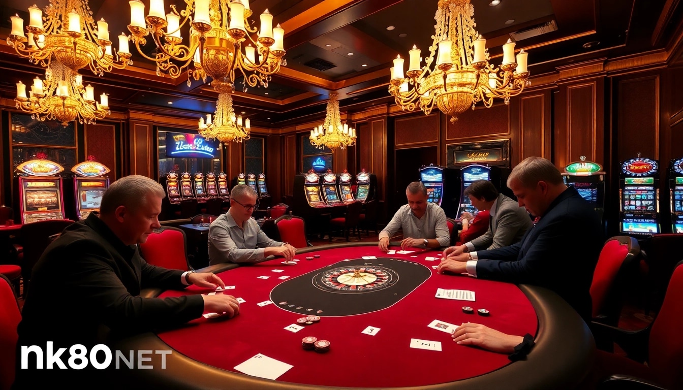 Engage with high-stakes poker action at https://nk88net.com/ in a luxurious casino setting.