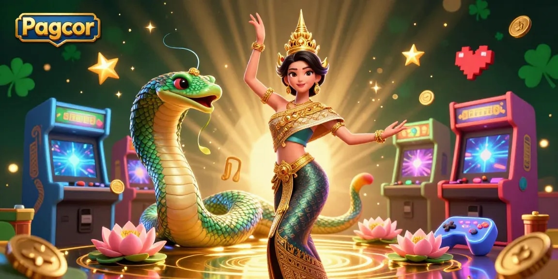 Play engaging Pagcor online casino games with vibrant visuals in a dynamic, 3D scene.