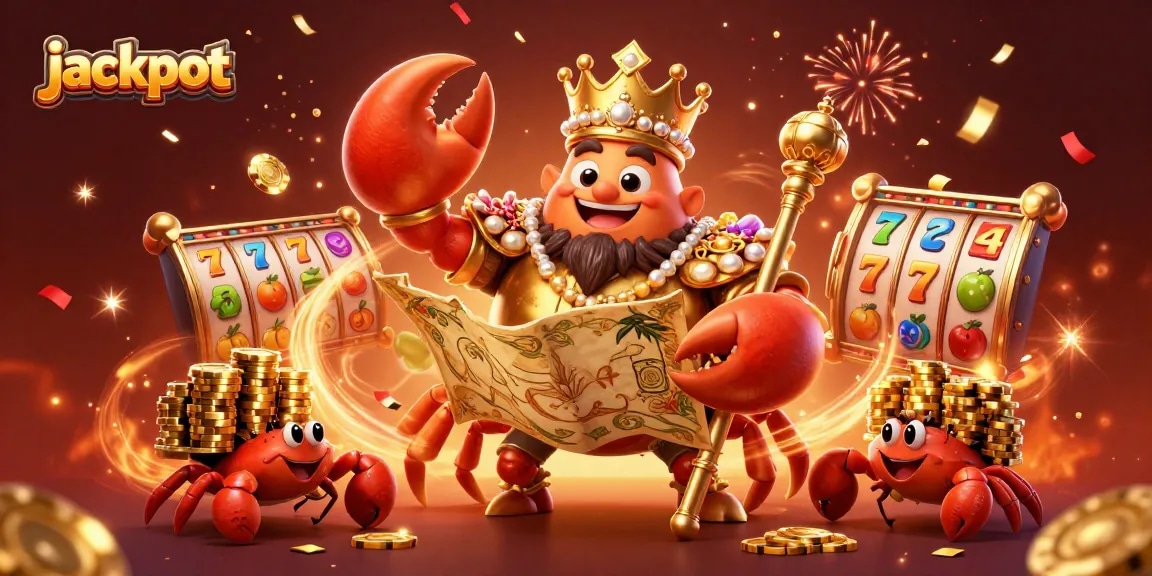 Spin the jackpot reels of fortune with vibrant casino elements and golden treasures.
