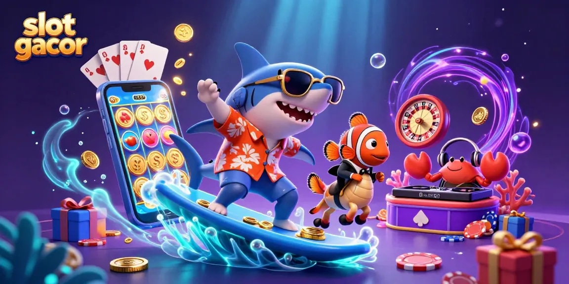 Engage with exhilarating slot gacor adventures featuring vibrant characters and exciting casino elements.