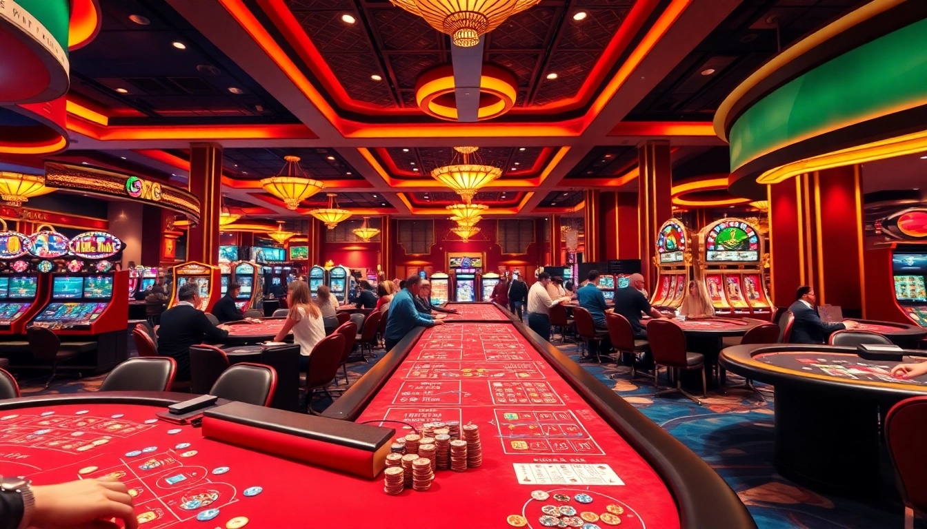 Permainan kasino yang menarik di KUY4D dengan pemain aktif di meja poker.
