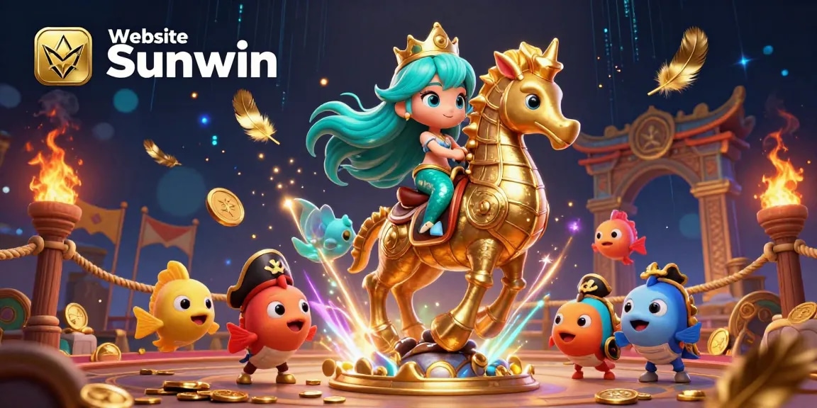 Experience exciting gameplay at Website Sunwin with vibrant characters in a rich casino-themed illustration.