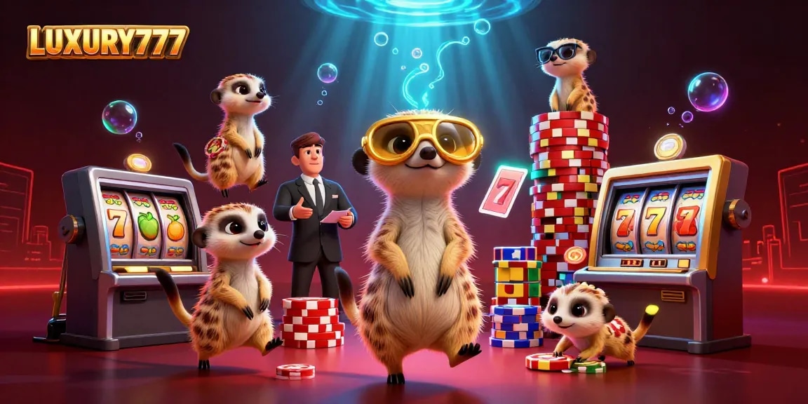 LUXURY777 menawarkan permainan kasino dengan meerkats lucu yang mengelola slot yang mengesankan dan jackpot menguntungkan.