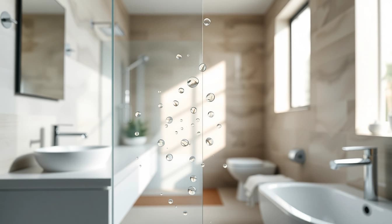 Sonni sanitär GmbH bietet moderne Badezimmerlösungen mit eleganten Duschwänden an.