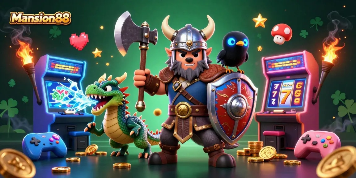 Mansion88 offers electrifying gaming action with dynamic characters and vibrant casino elements.