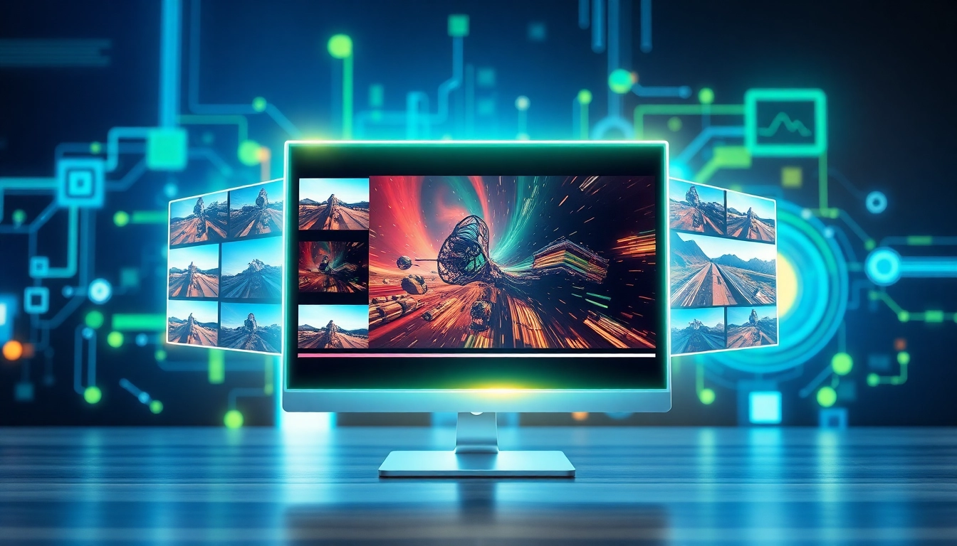 Transforming image to video with dynamic visuals and tech elements.