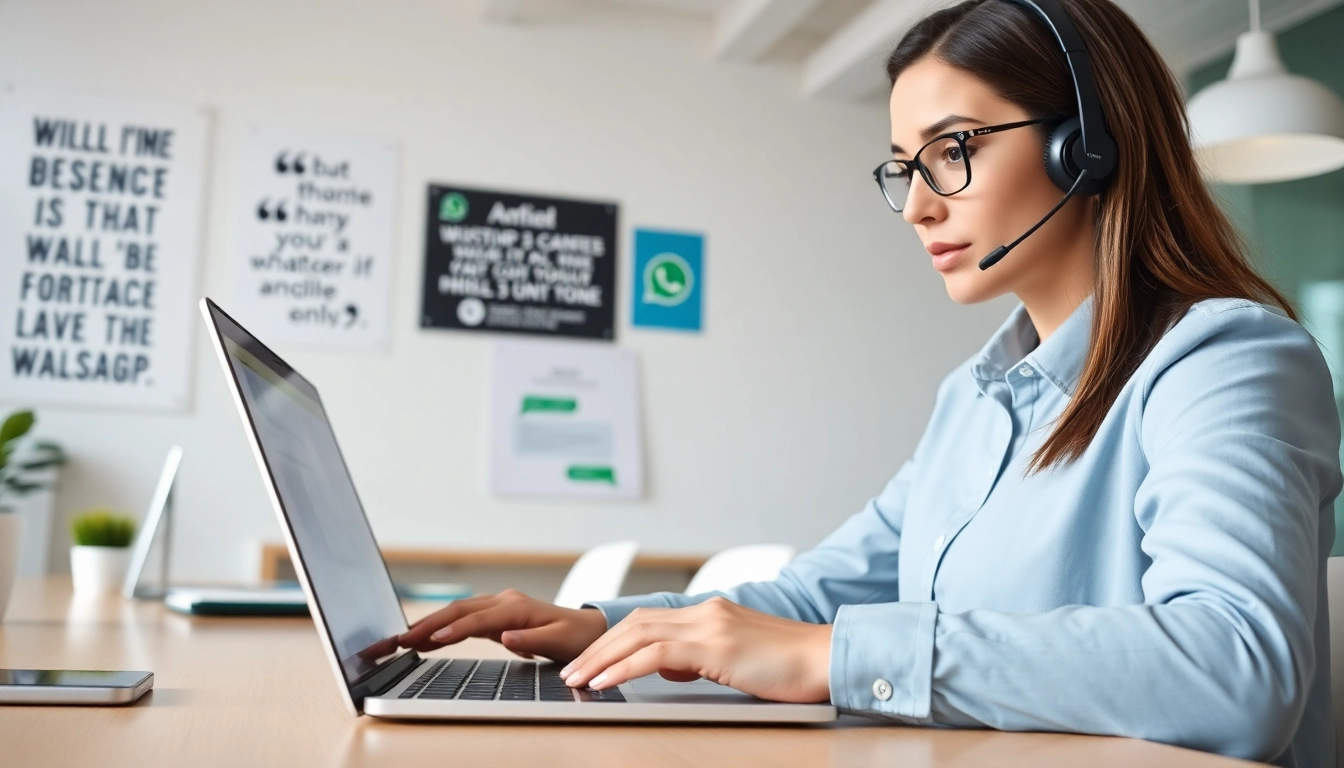 Engaging representation illustrating what a CRM for WhatsApp looks like in a professional communication setup.