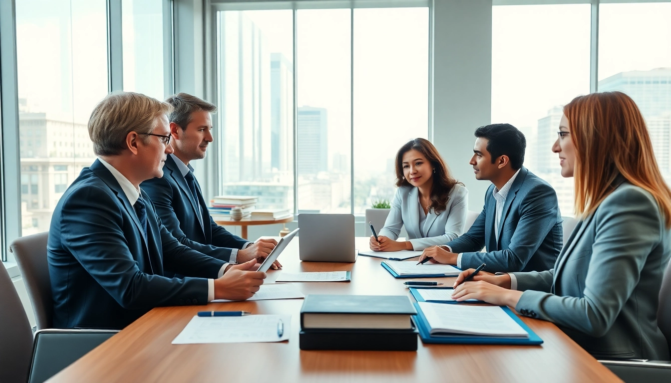 View the professional legal team at http://www.jacobsonpilaw.com engaging in productive discussion.