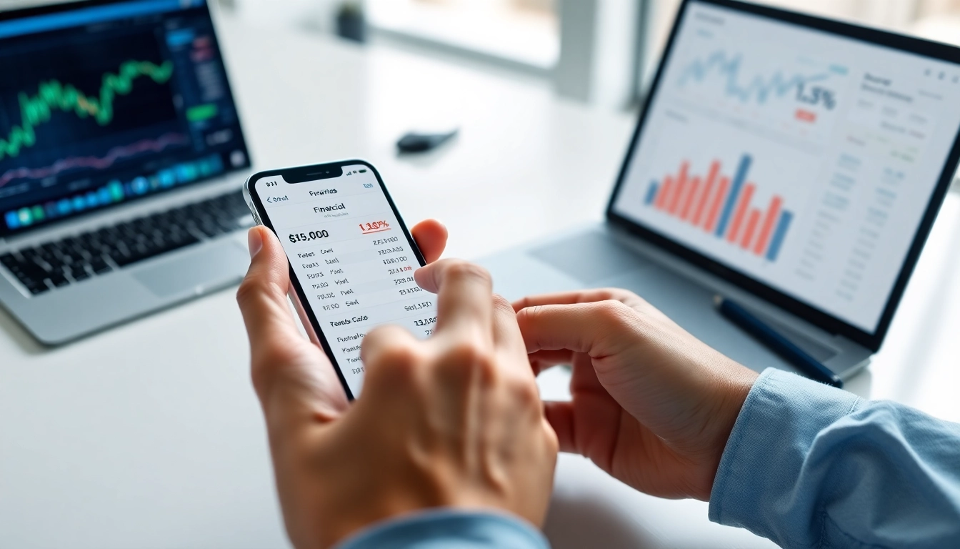 A user interacts with the mobile interface of https://m.check-rates.com to compare financial rates.