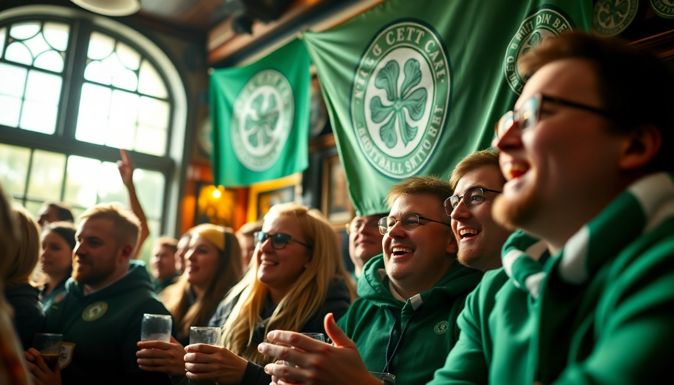 Gemeinsame Feier des csc hamburg mit leidenschaftlichen Fans während eines Spiels in einer lebhaften Pub-Atmosphäre