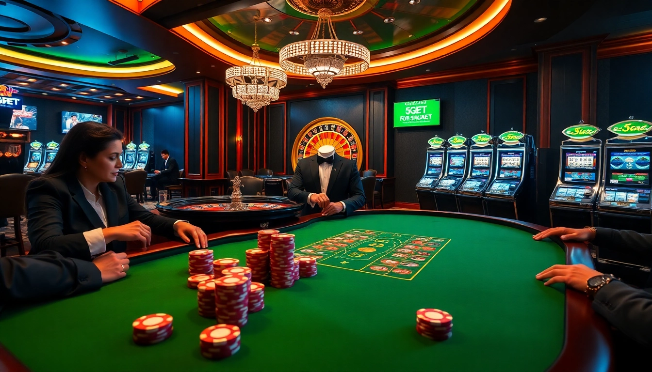 Engage in high-stakes excitement as you experience 5GBET Download at our luxurious casino tables.