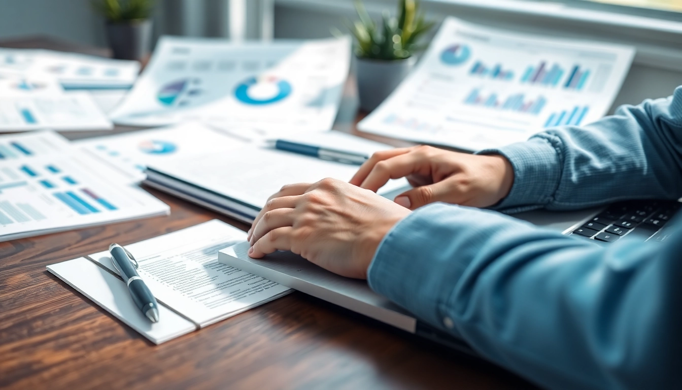 Focused scene showcasing Proposal Writing and Management process with a professional at work.