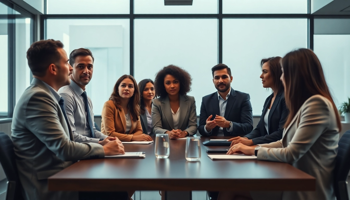 Miami divorce lawyers collaborating in a professional setting, demonstrating expertise and teamwork.