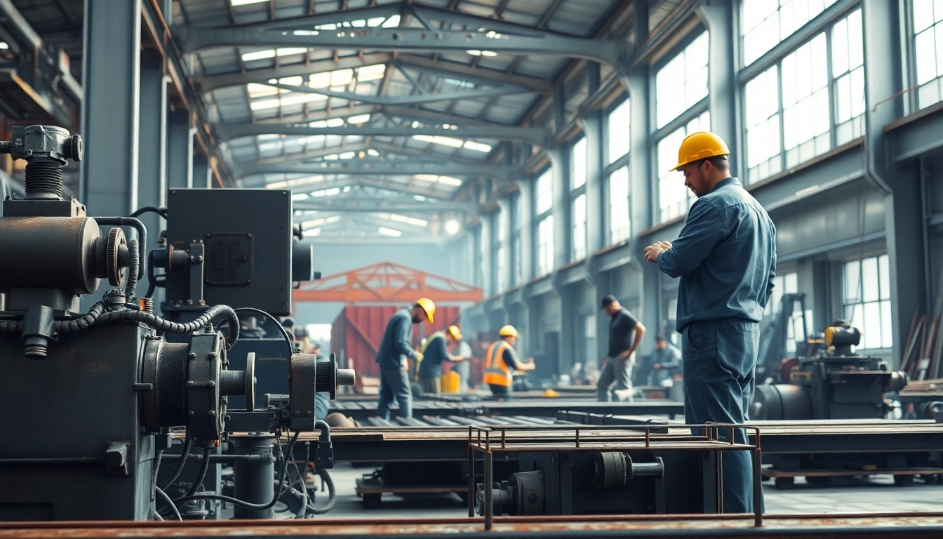 Crafting high-quality steel with expert steel fabricators near me in a dynamic workshop.