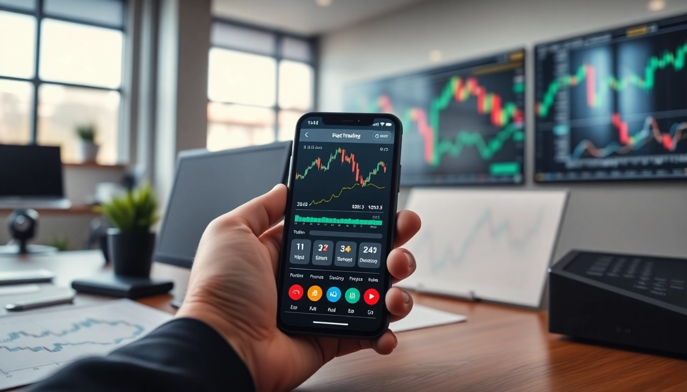 أفضل تطبيق لتداول الأسهم في المملكة العربية السعودية يظهر ميزات التطبيق الحديثة ومؤشرات سوق الأسهم.