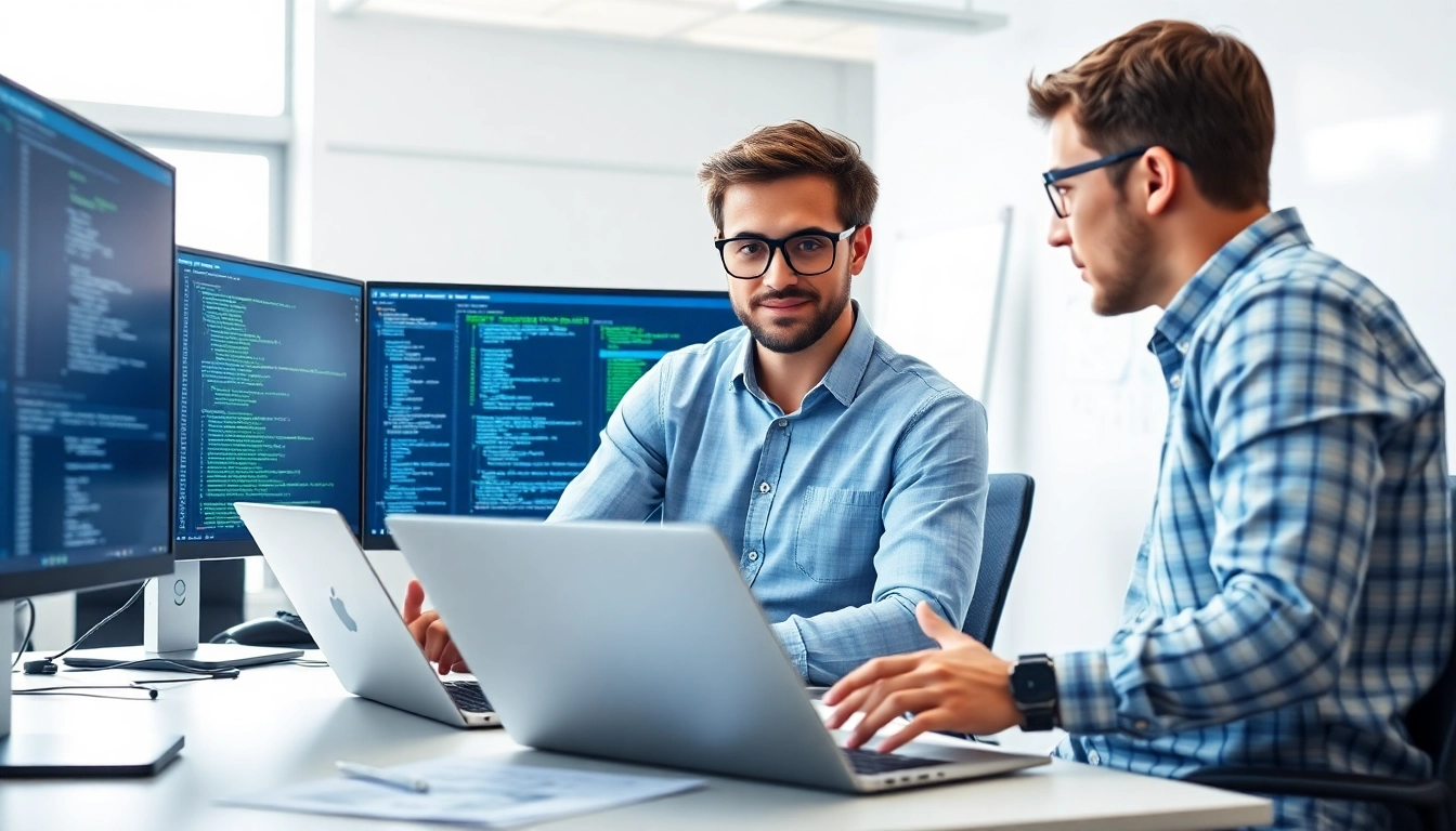 Hire WPF developers showcasing collaboration and expertise in a vibrant office environment.