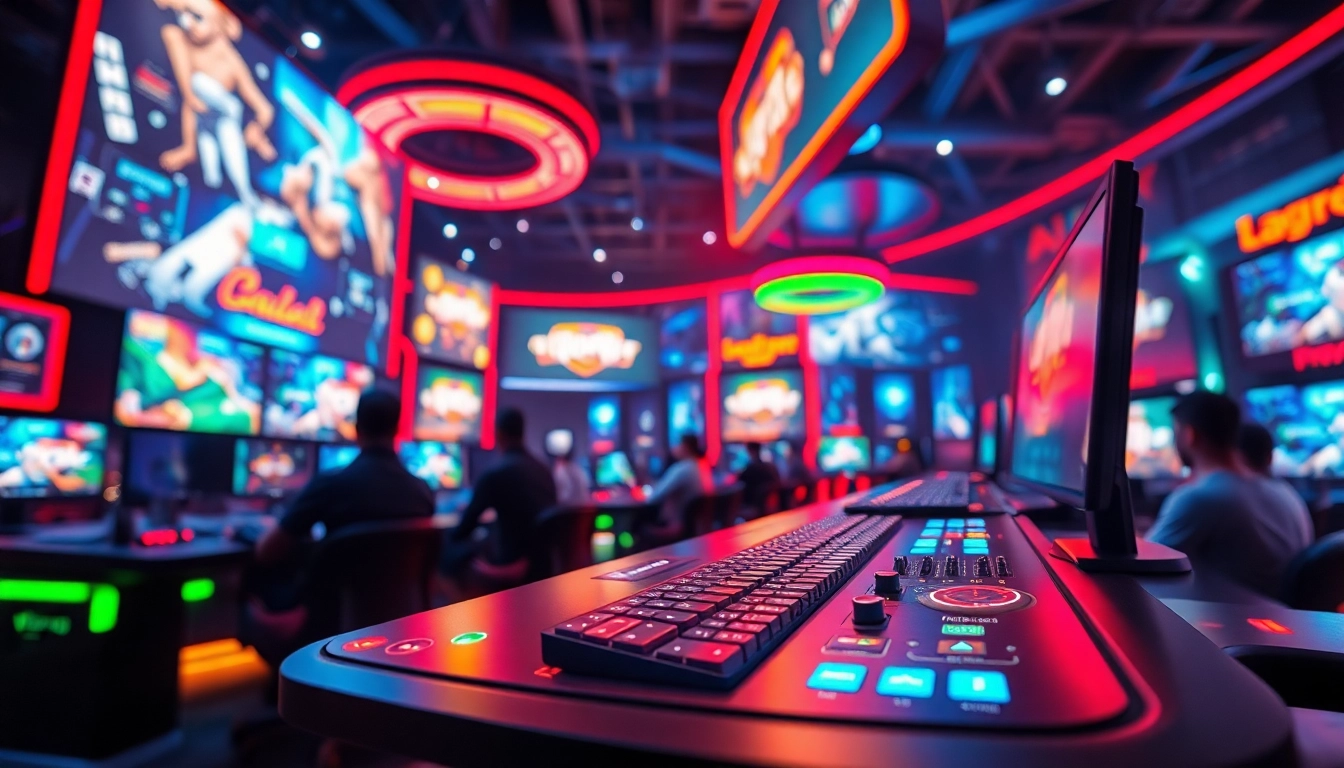 Mengakses lapak303 login game di antarmuka permainan yang futuristik dan interaktif