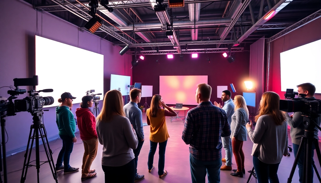 Engaging team at Video Production Company Calgary creating dynamic video content.