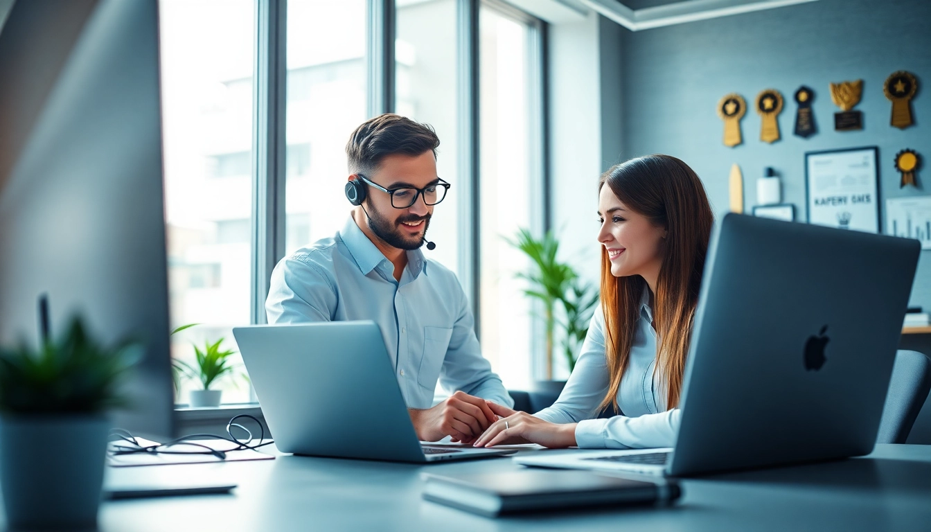 Get expert IT support from https://computerhilfe-24.at with a technician assisting a client.