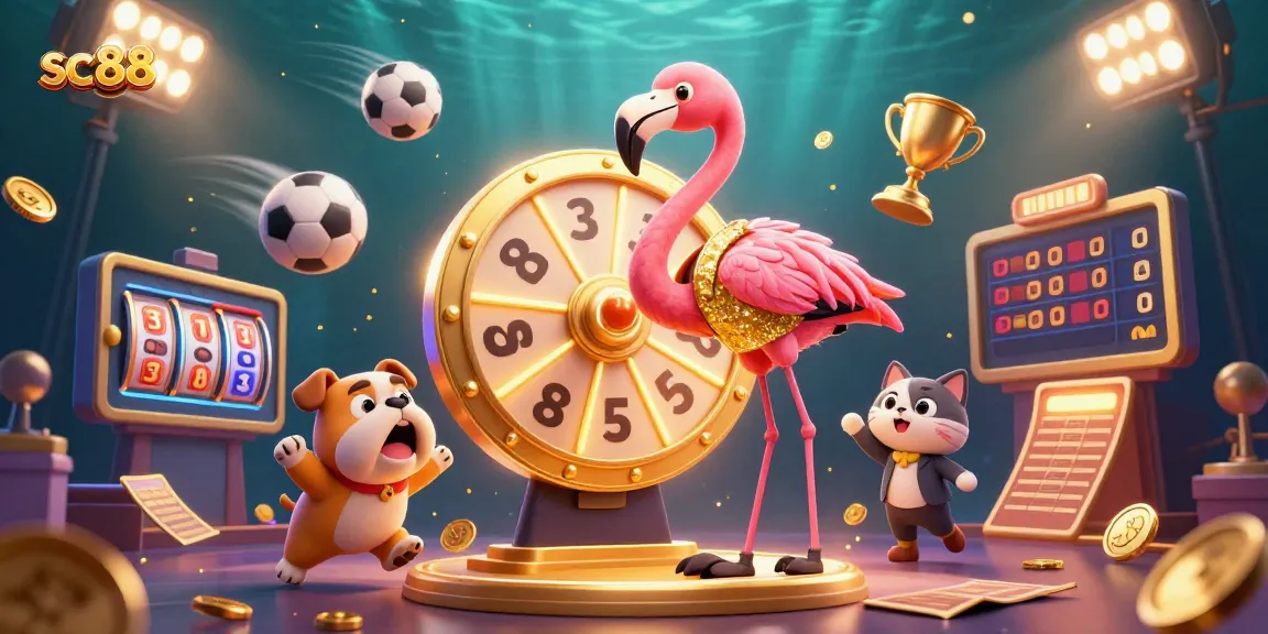 Experience thrilling sc88 gameplay with this vibrant casino illustration showcasing exciting prizes.