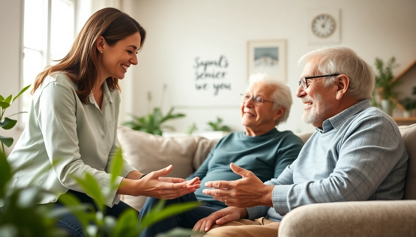 Engaging senior lifestyle coaching session at https://frontidas.com, showcasing warmth and connection.
