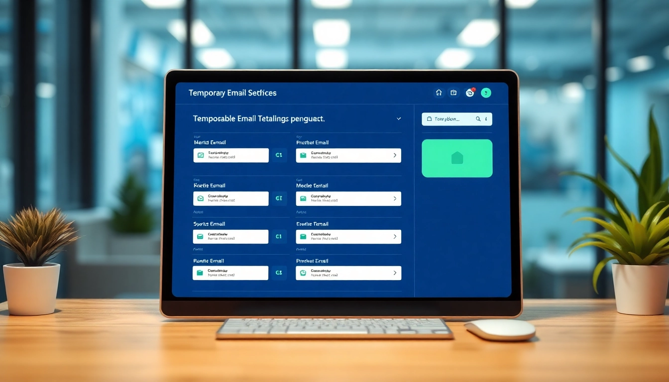 Showing how to use temp mail free temporary email service effectively, showcasing a user-friendly dashboard.
