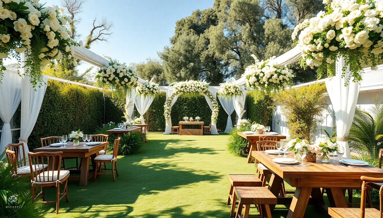 Beautifully arranged Weddings Venue with floral decorations and inviting atmosphere.