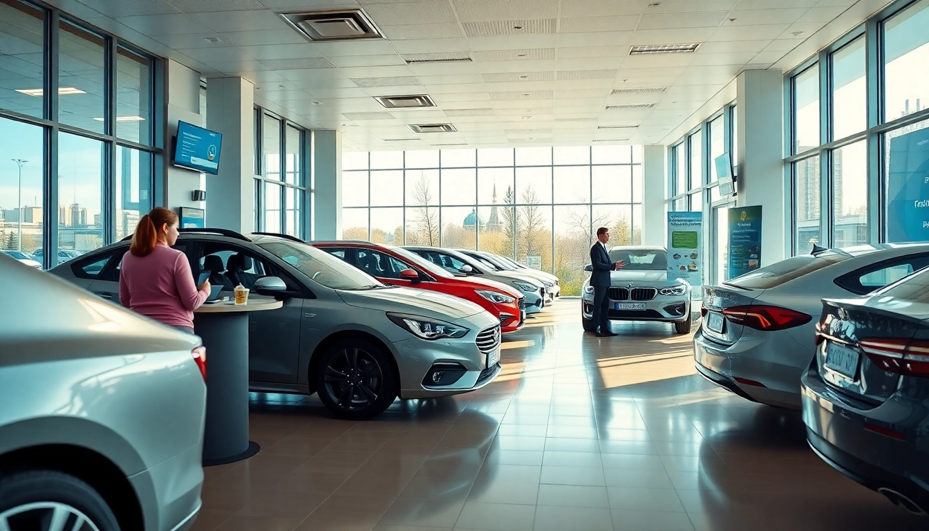 inchiriere masini at a welcoming car rental office in Chisinau, featuring modern vehicles and friendly staff.
