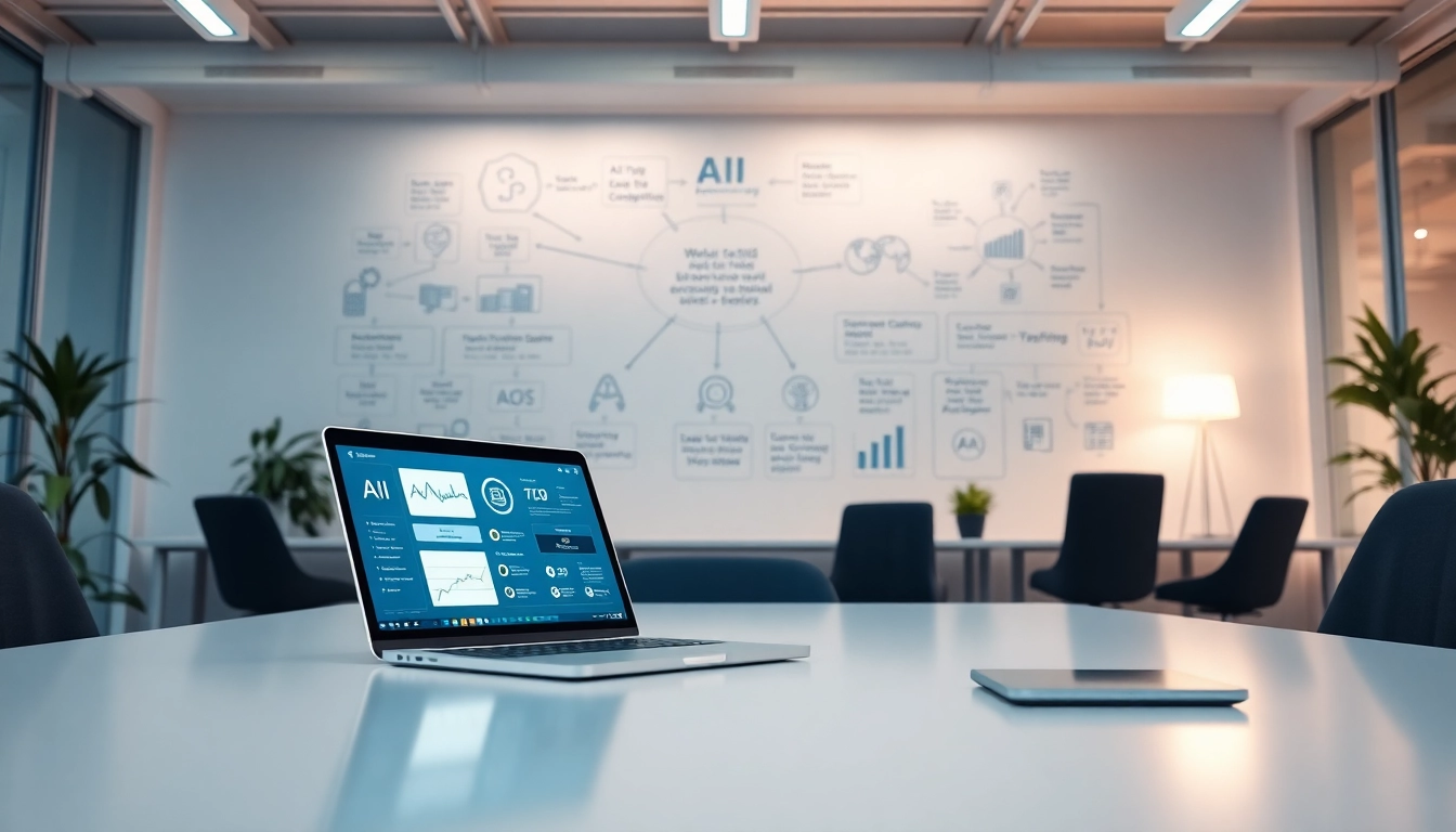 Discover innovative ways to Find AI with AI in a modern office setting with advanced tools.