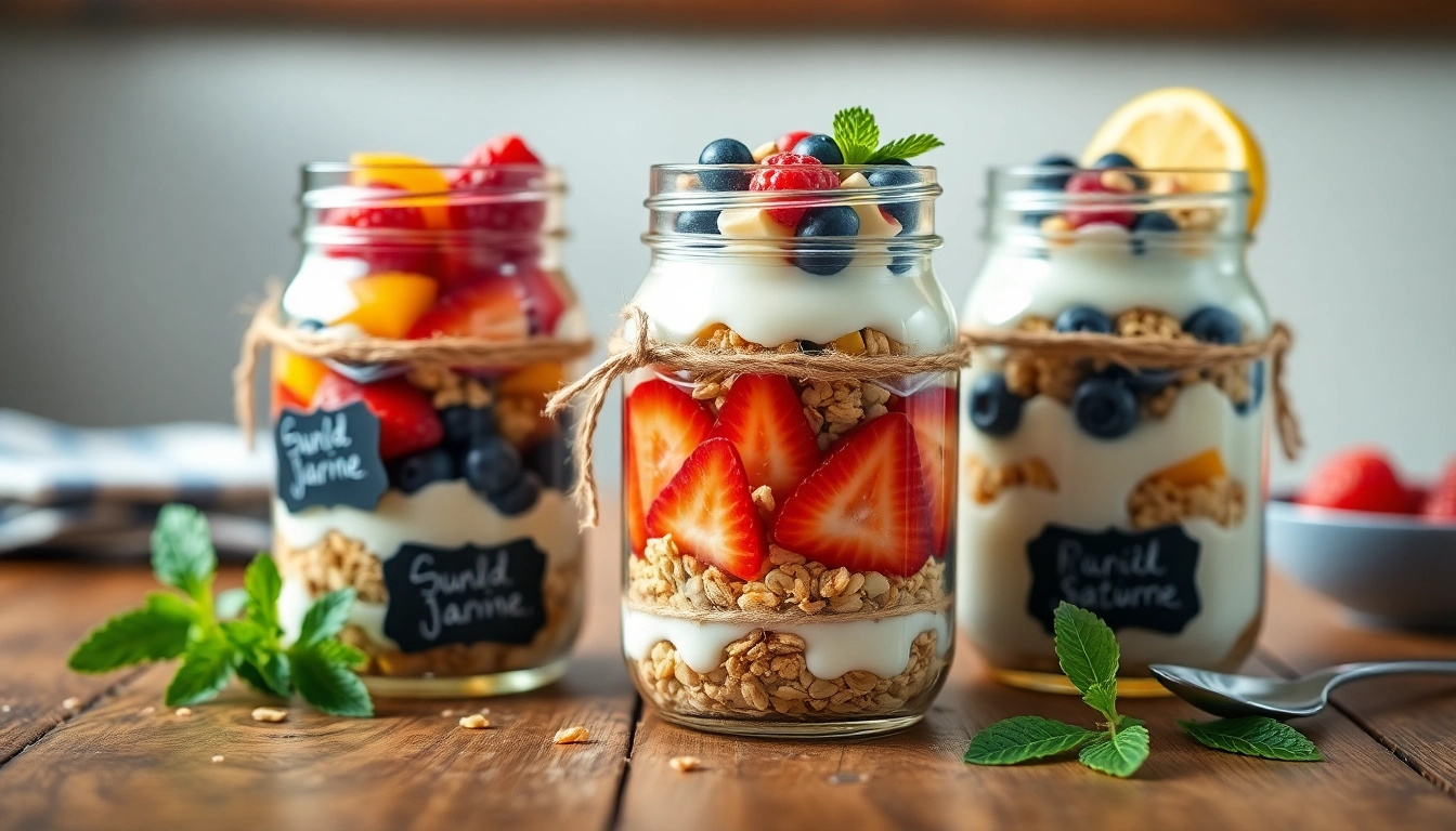 Indulge in delicious mason jar breakfasts filled with fresh fruits and yogurt at https://masonjarbreakfast.com.